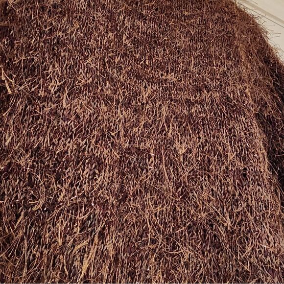 Shepatin vintage stringy knit brown cardigan sweater - Picture 5 of 5